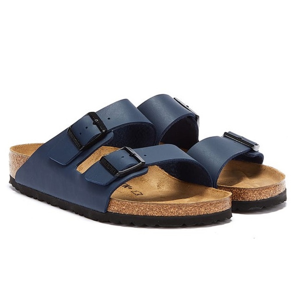 BIRKENSTOCK Navy Blue Sandals Size 41 (10-10.5) New - Picture 1 of 11